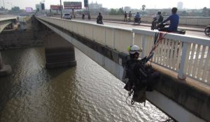 カンボジアでの橋梁点検